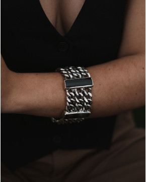 Pulseira Prata Com Chifre...