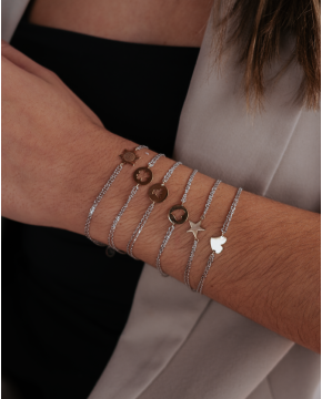 Pulseira Prata com Ouro