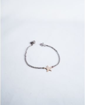 Pulseira Prata Com Ouro