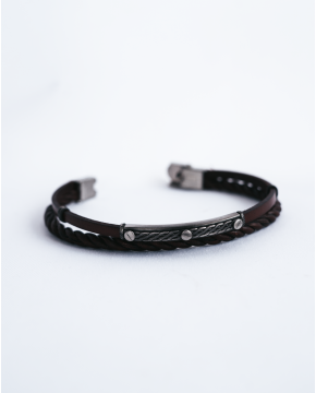 Pulseira Aço C/ Corda