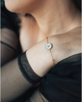 Pulseira Ouro Madre Perola...