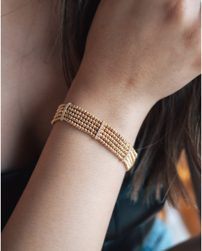 Pulseira Prata Dourada
