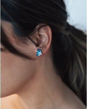 Brincos Prata Com Zircónia