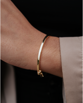 Pulseira Escrava Prata Dourada