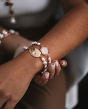 Pulseira Em Prata Dourada...