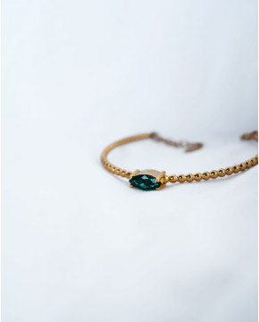 Pulseira Prata Dourada Com...