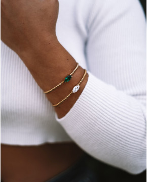 Pulseira Prata Dourada Com...